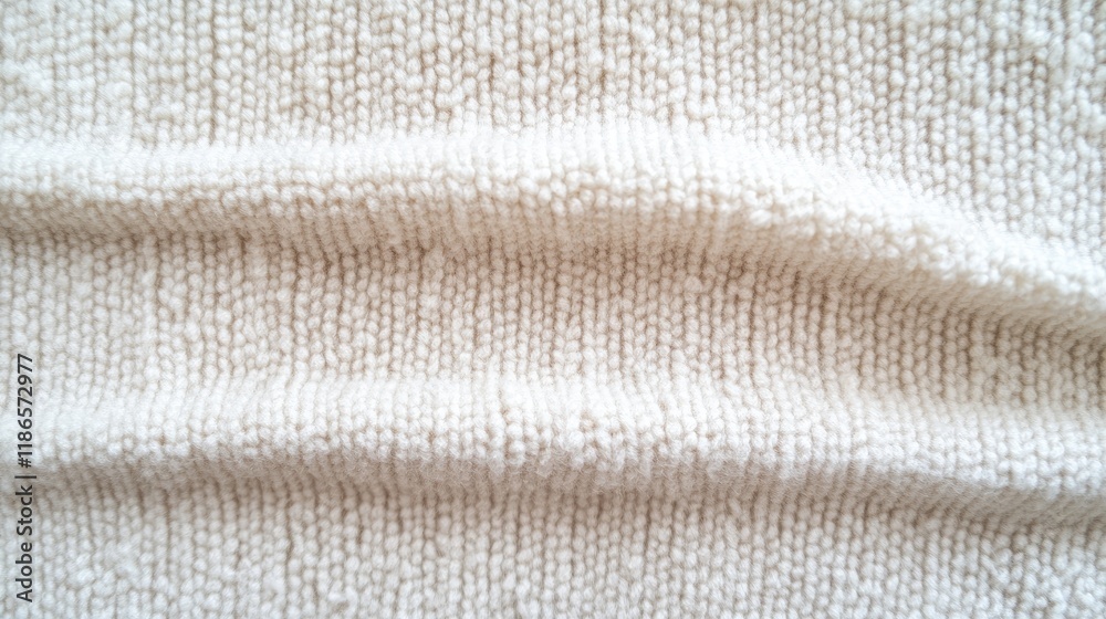 Aufkleber textured white soft fabric close-up ideal for backgrounds and textile design applications
