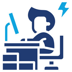 Hard Work mixed color icon