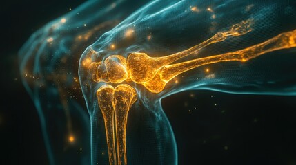 Human Knee Joint Anatomy: A 3D Digital Render