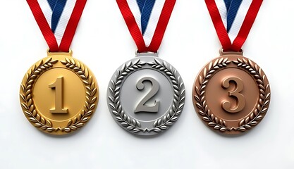 gold silver and medals
