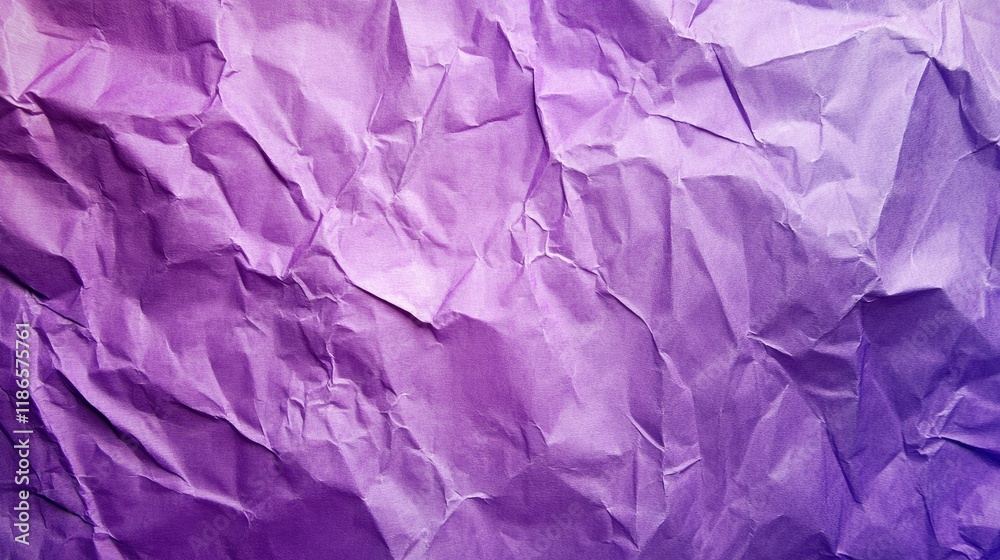 Aufkleber Crumpled violet paper texture background for creative design projects and artistic applications