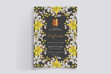 floral bridal shower invitation templates