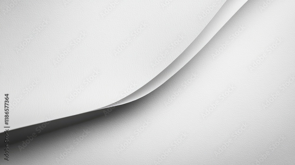 Poster Vintage creased white paper texture background for classic design and art concepts with subtle shadows and depth for elegant aesthetics