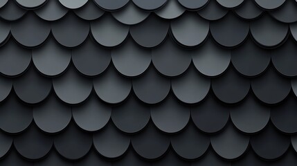 Abstract dark gray overlapping circles pattern.