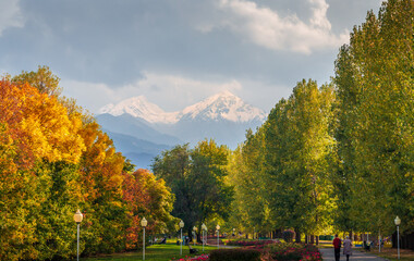 Obraz premium First President park, Almaty, Kazakhstan