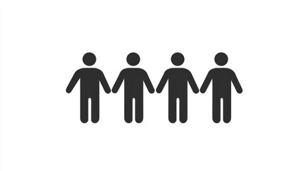 Vintage black and white restroom sign, classic male female symbol iconography for public facilities