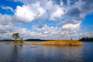 Landscape around Bellen lake in Sweden
