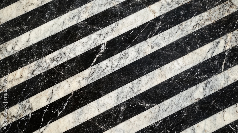 Poster black and white striped marble texture elegant high definition background for interior design and ar