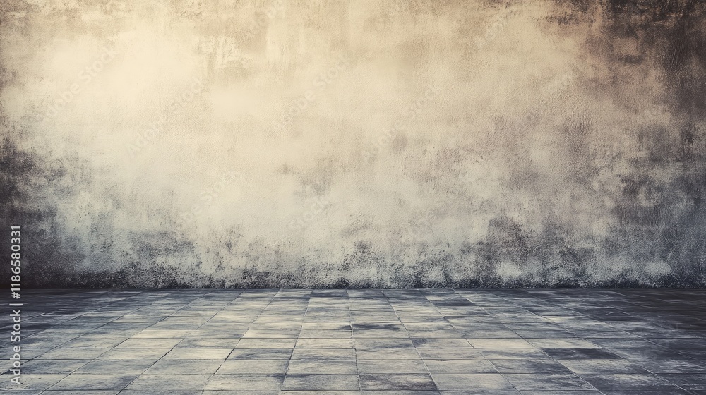Aufkleber Vintage textured wall background with smooth vignette effect ideal for creative projects and showcasing text or images.