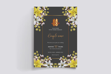 floral bridal shower invitation templates