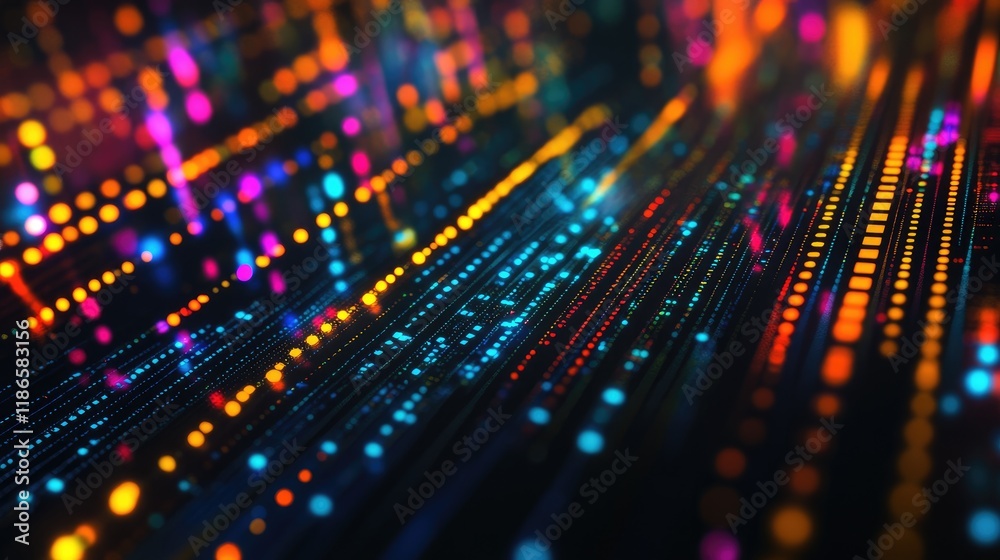 Poster dynamic abstract background featuring vivid contrasting colors and patterns ideal for digital projec
