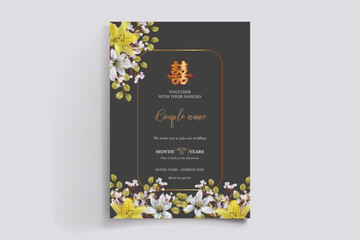 floral bridal shower invitation templates