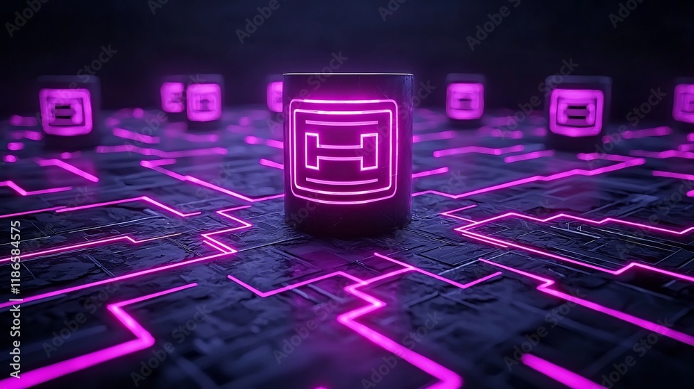 Poster mesmerizing quantum mosaic shimmering light patterns intricate digital creation with avant garde fut