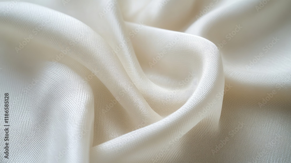 Poster delicate white silk fabric texture ideal for luxurious design backgrounds digital templates and eleg