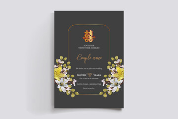 floral bridal shower invitation templates