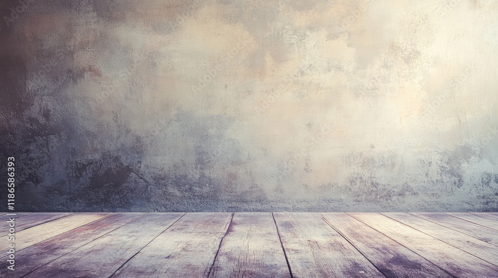 Aufkleber Vintage textured wall background with blurred vignette suitable for adding text or graphics in a creative design project