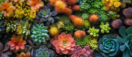 Diverse succulent plants exhibiting vibrant colors and showcasing their vital role in oxygen production for ecological balance