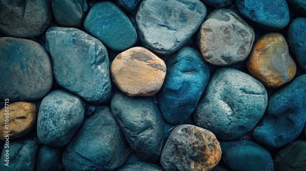 Aufkleber textured stones background in earthy tones suitable for design projects and natural themes