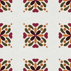 Flower repeat pattern and wallpaper 