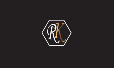 RK, KR, R , K , Abstract Letters Logo Monogram	
