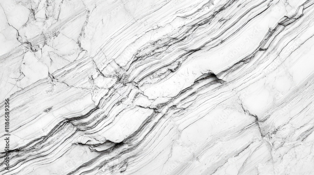 Poster Elegant White Striped Marble Texture for High Definition Background in Modern Interior Design and Architecture Applications