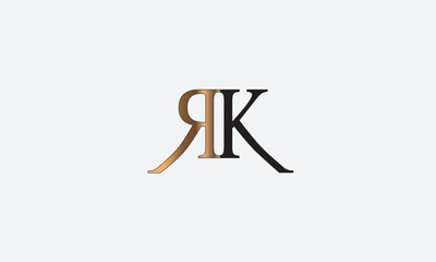 RK, KR, R , K , Abstract Letters Logo Monogram	