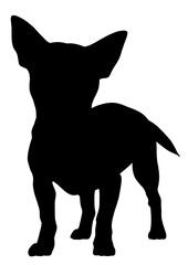 チワワのシルエット