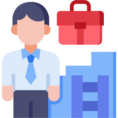 Career Development flat color icon