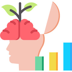 Growth Mindset flat color icon
