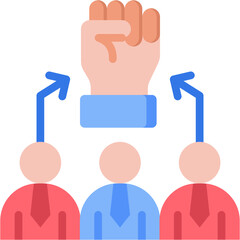 Empowerment flat color icon