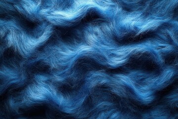 soft blue melange woolen felt fabric texture with detailed fiber pattern and natural material surface for background design