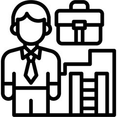 Career Development line icon