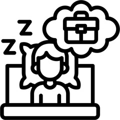 Dream Job line icon