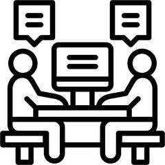 Work Group line icon