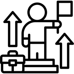 Career Advancement line icon