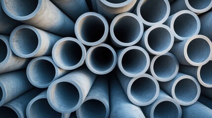 Circular Pipes Arranged in Abstract Structure with Soft Shadows