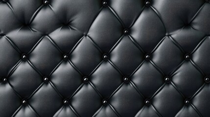 Naklejka premium Elegant seamless leather upholstery texture featuring a classic diamond tufted pattern with buttons for a sophisticated interior design look.