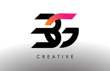 BG Letter Design Logo. BG creative icon Vector Illustration