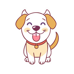 dog smiling vector icon, pet day vector illustration - simple illustration of dog smiling perfect for logos, and pet day-themed designs.
