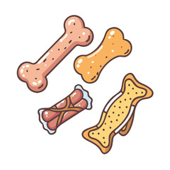 dog treats vector icon, pet day vector illustration - simple illustration of dog treats perfect for logos, and pet day-themed designs.