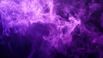 Purple Smoke Art Background for Abstract Design and Digital Media Use