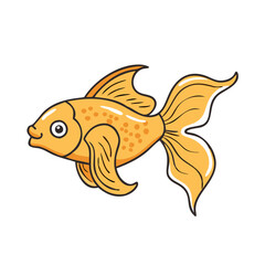 goldfish vector icon, pet day vector illustration - simple illustration of goldfish perfect for logos, and pet day-themed designs.