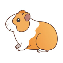 guinea pig vector icon, pet day vector illustration - simple illustration of guinea pig perfect for logos, and pet day-themed designs.