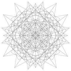 op art creative geometric pattern, ornament, modern art lines background, vector design element