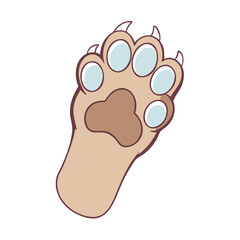 puppy paw vector icon, pet day vector illustration - simple illustration of puppy paw perfect for logos, and pet day-themed designs.