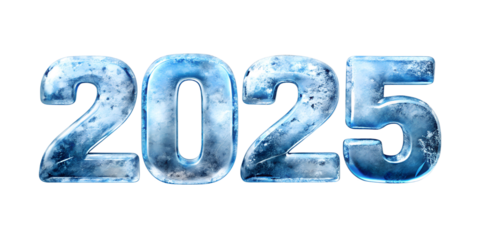 2025 new text effect isolated on white background