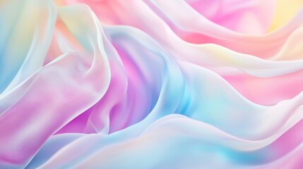 Obraz premium Pastel Dream: A Symphony of Soft Hues in Fabric