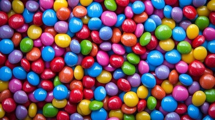 Obraz premium a pile of textured and colorful sweet candies