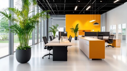 An office featuring agile work culture principles, with flexible desks and collaborative spaces encouraging innovation and rapid problem-solving within teams.