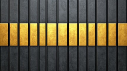 Abstract Gold and Black Geometric Pattern: A Modern Design